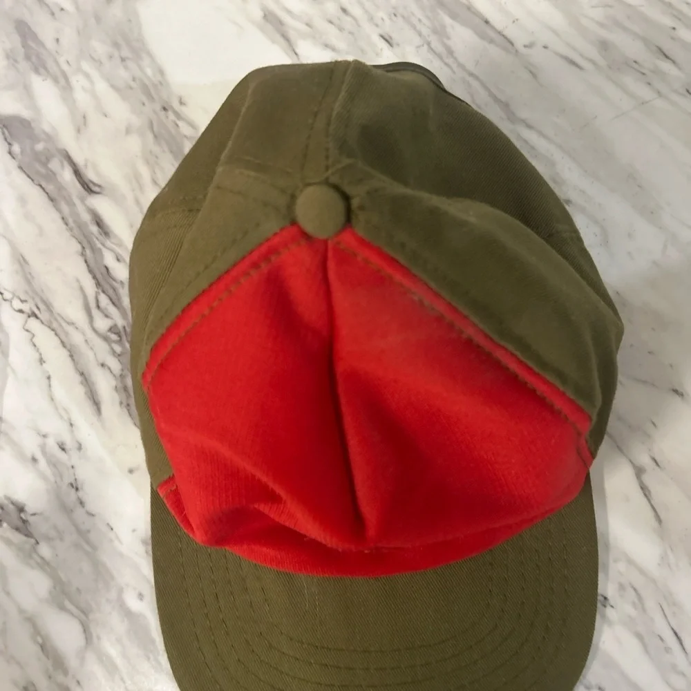 Vintage 1980s–90s Boy Scouts of America BSA Snapback Hat Red Green